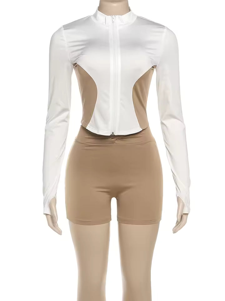 Jacket & Shorts Tracksuit Set