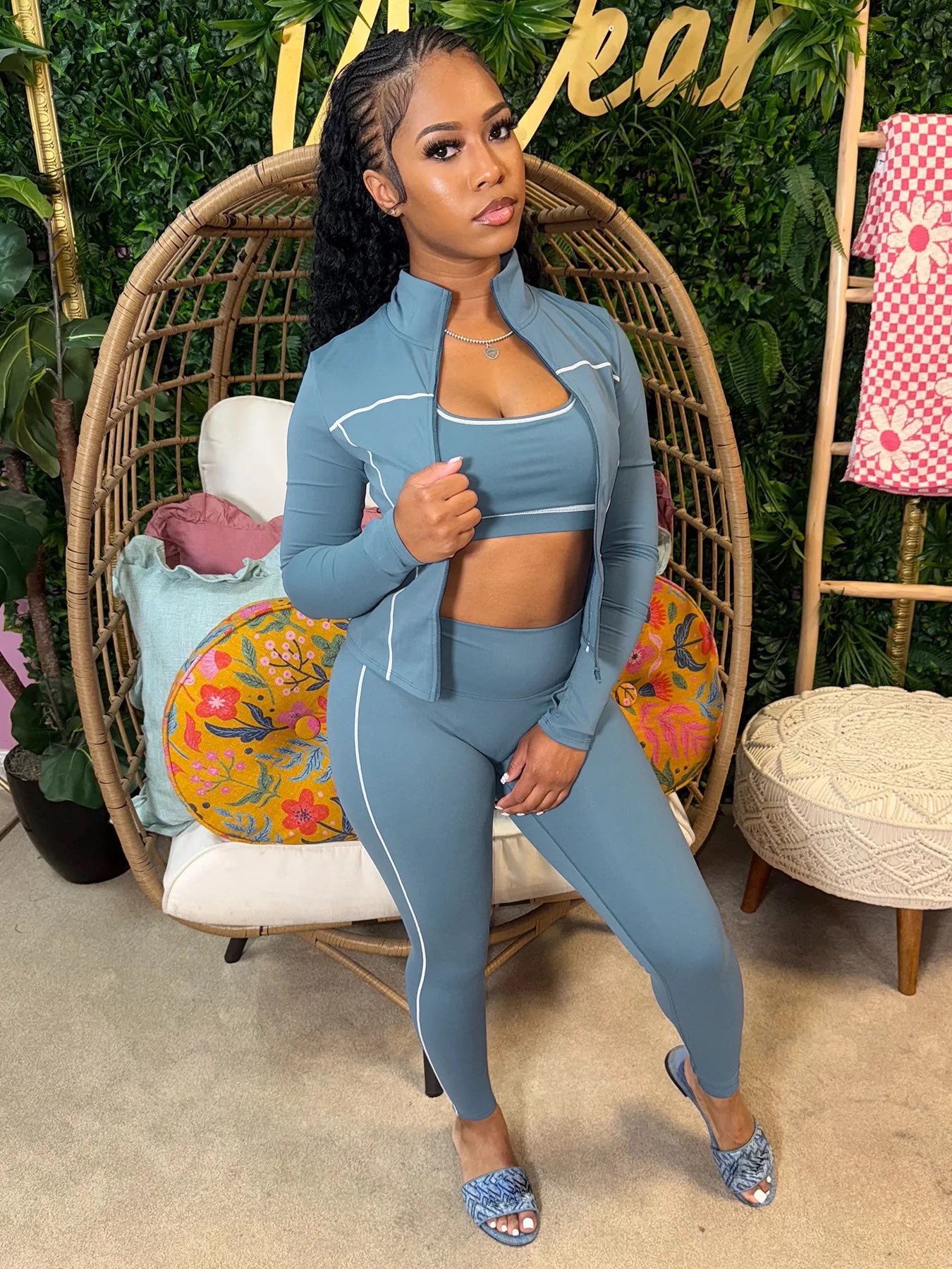 3 Piece Matching Tracksuit Set