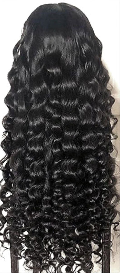 13x6 Loose Deep Wave HD Lace Frontal Pre-Plucked Glueless Transparent Lace Wig