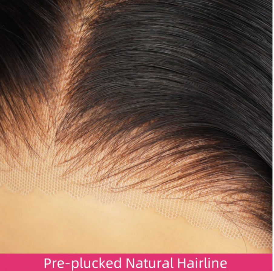 13x6 Loose Deep Wave HD Lace Frontal Pre-Plucked Glueless Transparent Lace Wig
