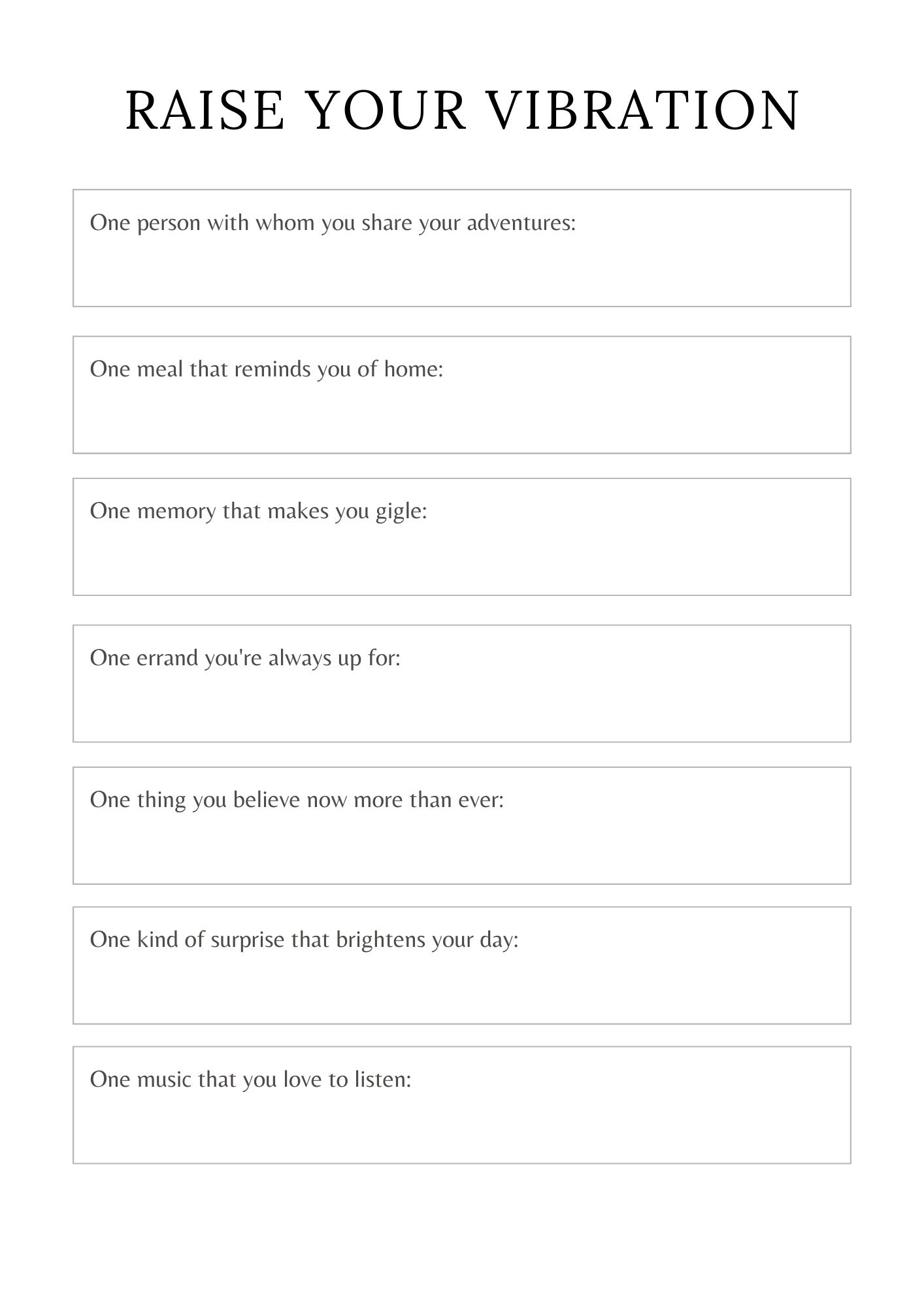 Manifestation Planner