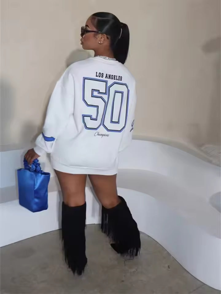 Long Sleeve Dodgers Sweater