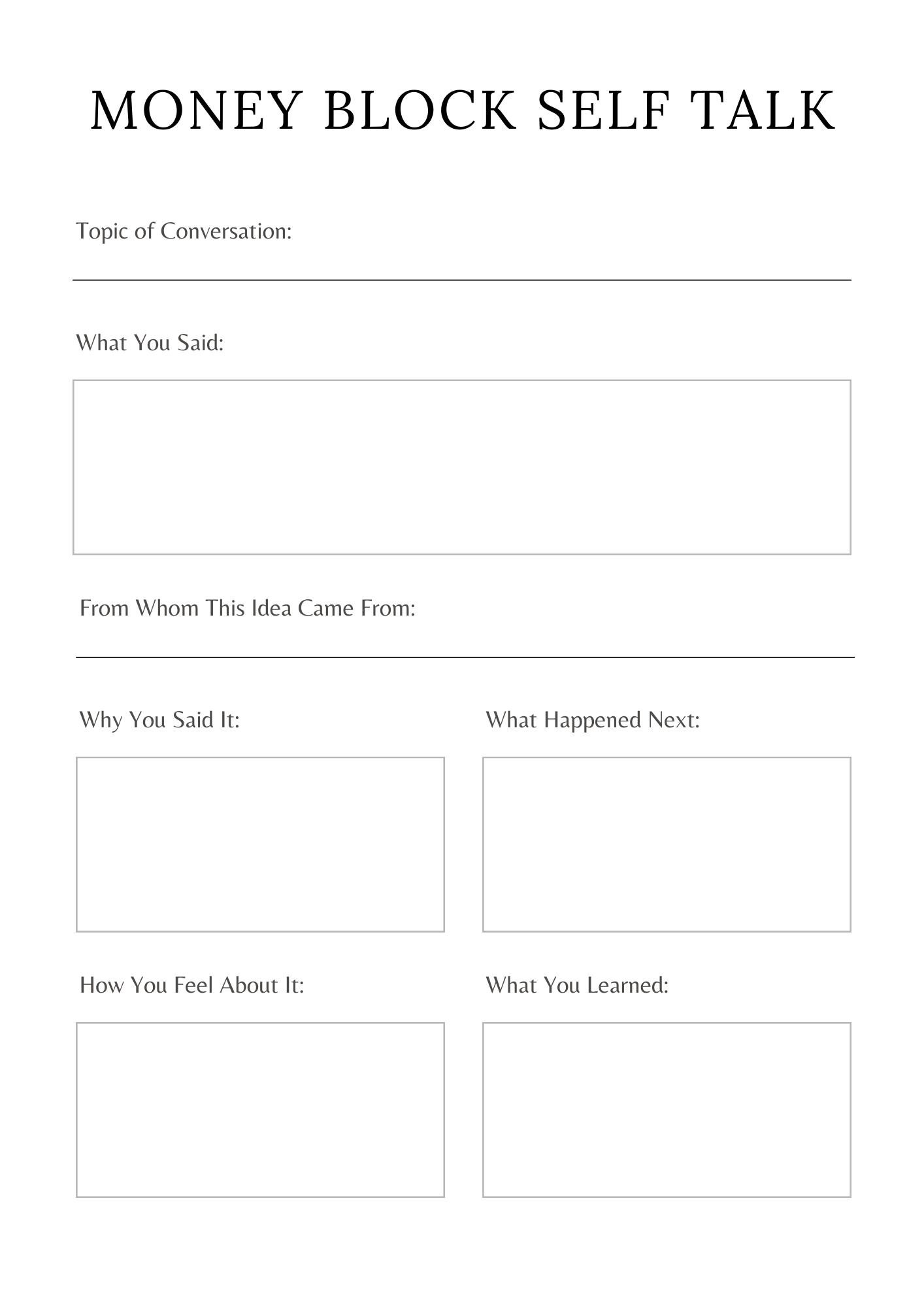 Manifestation Planner