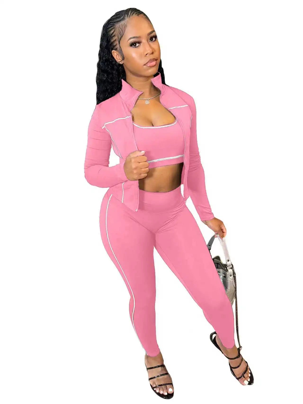 3 Piece Matching Tracksuit Set
