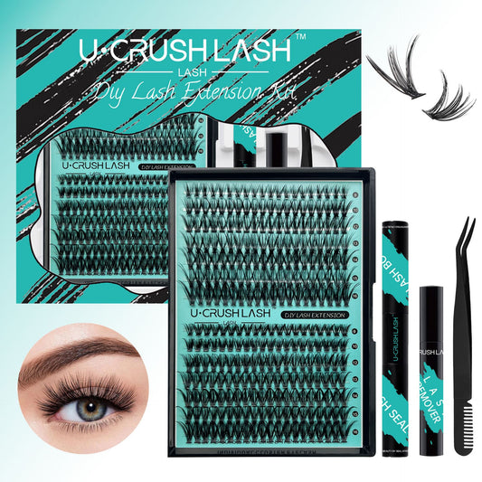 Segmented Self-grafting Single Cluster False Eyelashes Suit