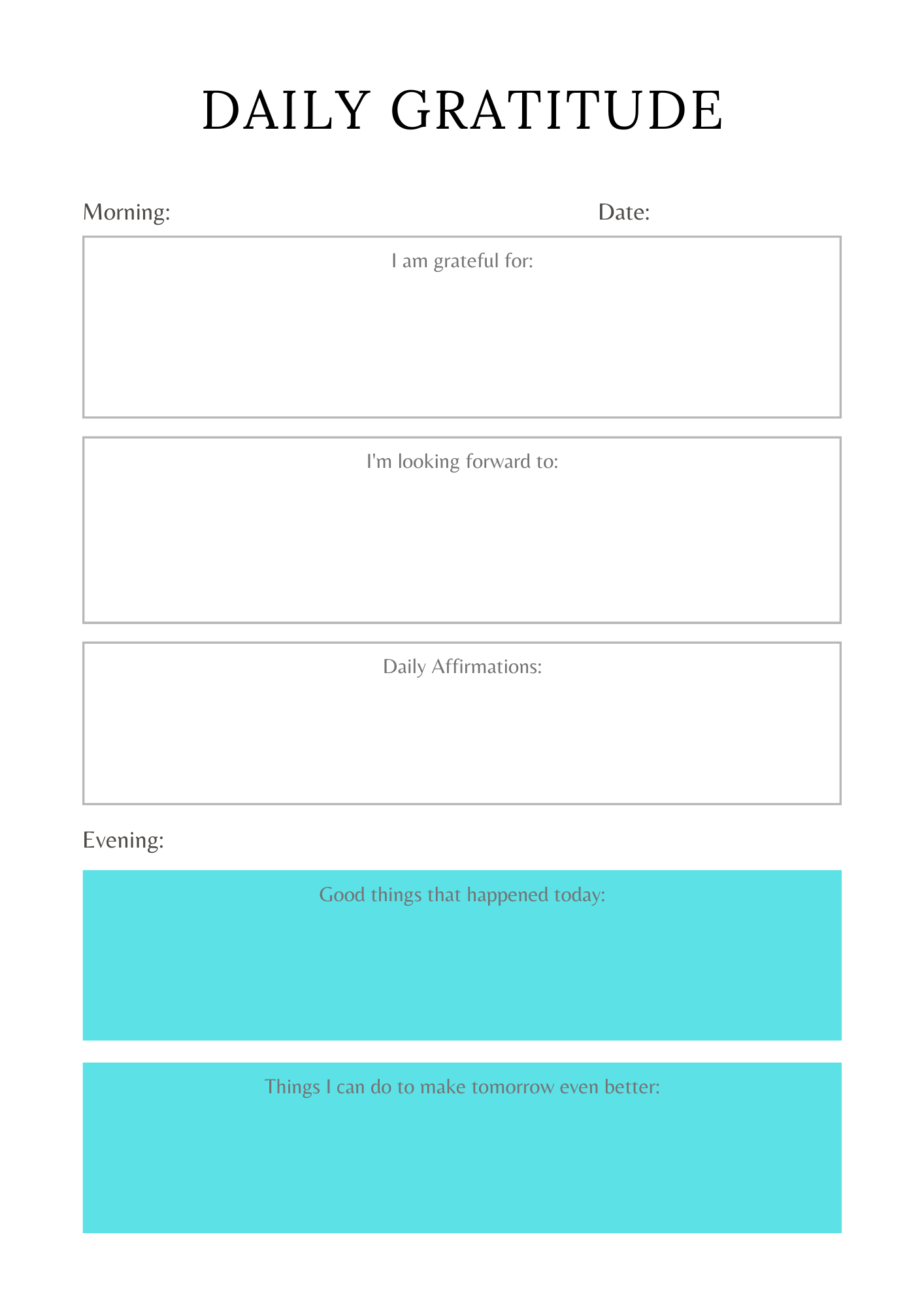 Manifestation Planner