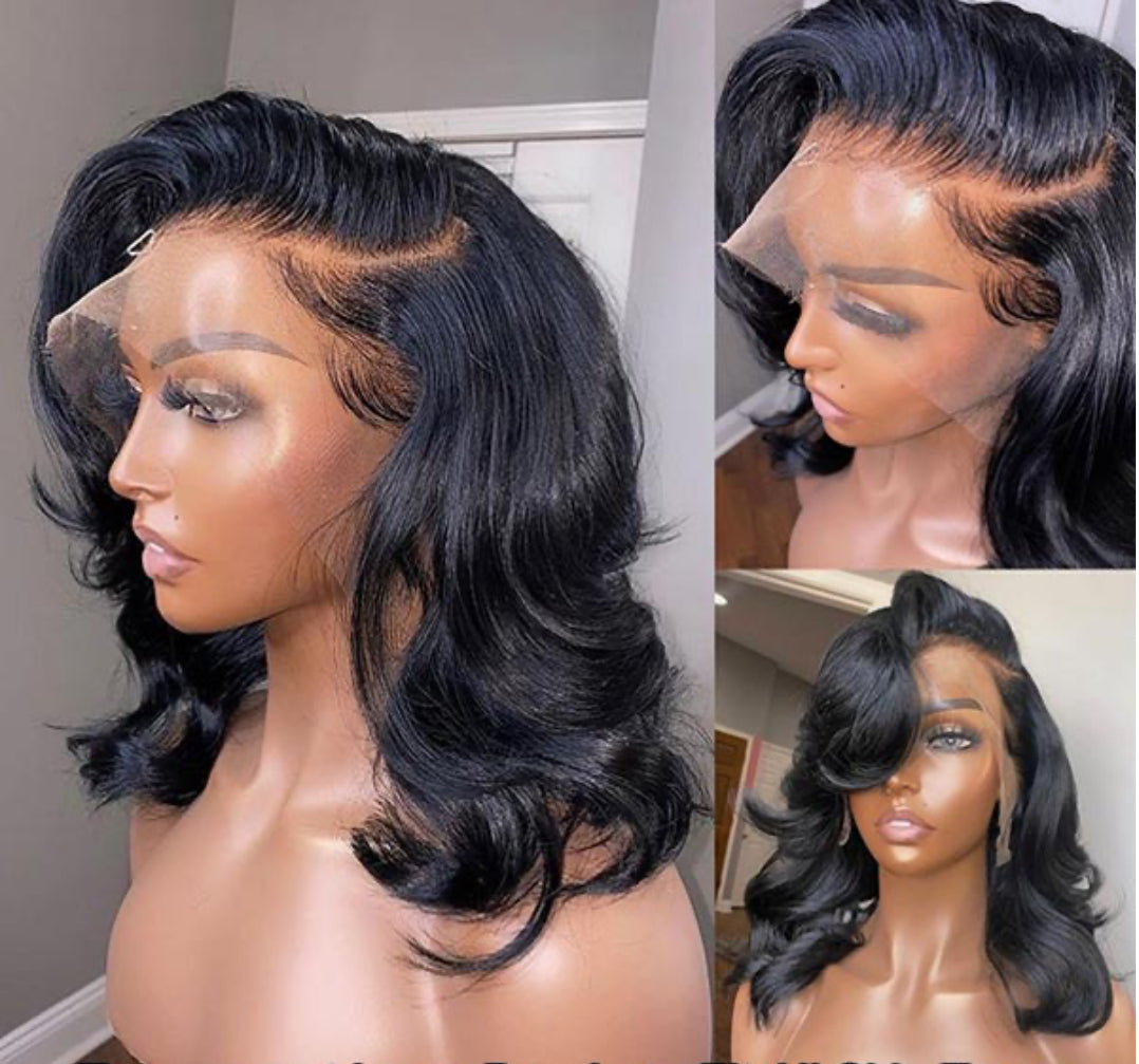 Pre Plucked 13x4 Lace Front Bob Glueless Wigs