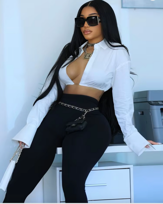 Long Sleeve Cardigan Crop Top